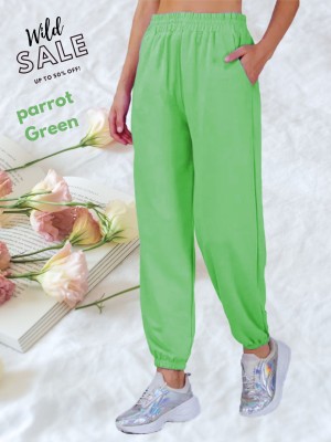 Fashion feverr Regular Fit Women Light Green Trousers