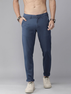 Roadster Regular Fit Men Blue Trousers