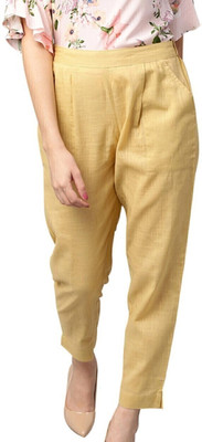 Fiona Regular Fit Women Beige Trousers