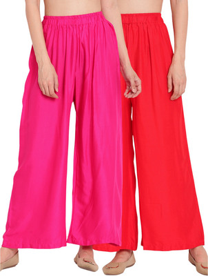 PK Fashion Regular Fit Women Red Trousers