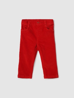 MAX Regular Fit Baby Boys Red Trousers