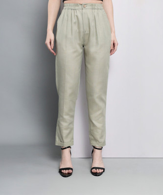 TANDUL Regular Fit Women Grey Trousers