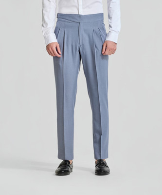 Snitch Slim Fit Men Light Blue Trousers
