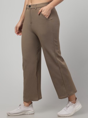 DIAMOND RUBY Solid Women Beige Track Pants