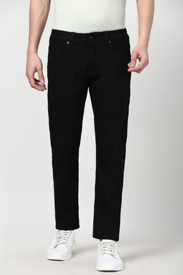 PETER ENGLAND Regular Fit Men Black Trousers
