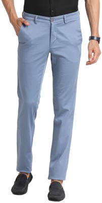 TURTLE Tapered Men Light Blue Trousers