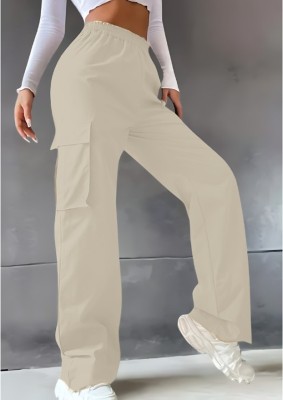 Rockwell Relaxed Women Beige Trousers