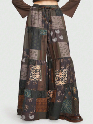 Leriya Fashion Loose Fit Women Brown Trousers