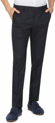 ARROW Smart Flex Regular Fit Men Blue Trousers