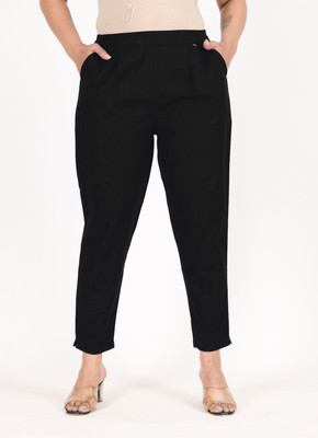 GOYAL TEXTILES Regular Fit Women Black Trousers