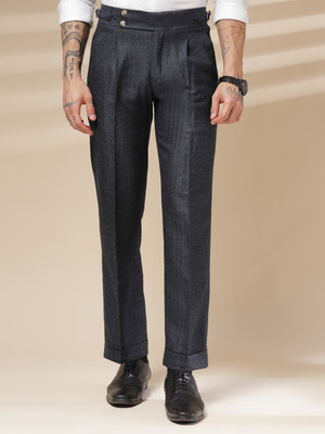 italianvega Regular Fit Men Dark Blue Trousers