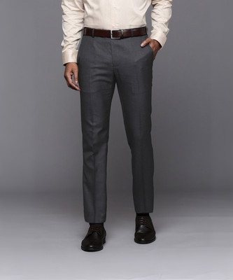 Raymond Slim Fit Men Grey Trousers