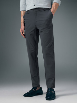 TECHNOSPORT Straight Fit Men Grey Trousers