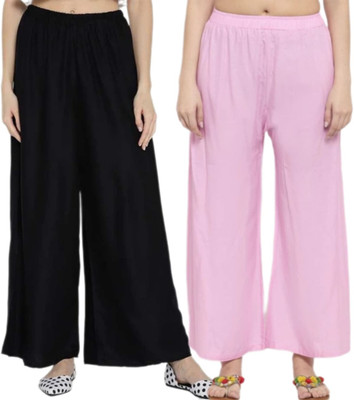 VESTMENT Regular Fit Women Multicolor, Black, White Trousers