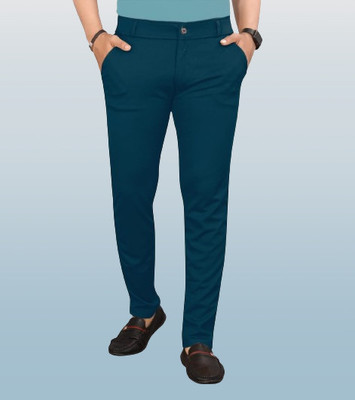 radhe creation Regular Fit Men Blue Trousers