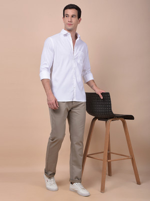 CRIMSOUNE CLUB Slim Fit Men Grey Trousers