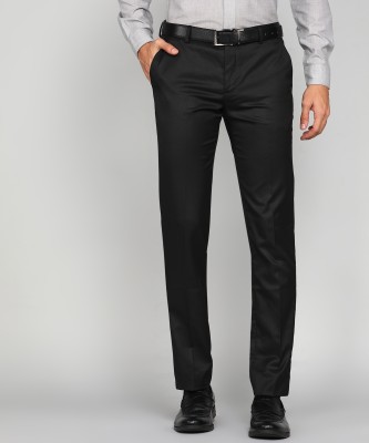 ARROW Regular Fit Men Black Trousers