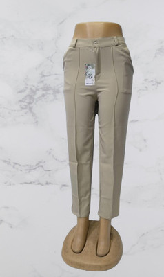 Rseberry Fashion Regular Fit Women Beige Trousers