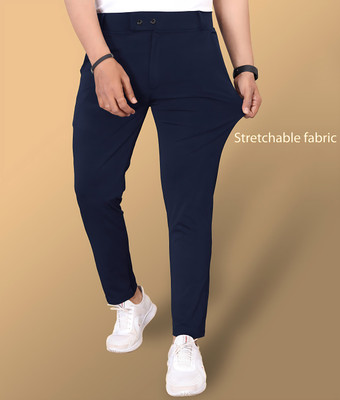 STYROVA. Slim Fit Men Blue Trousers