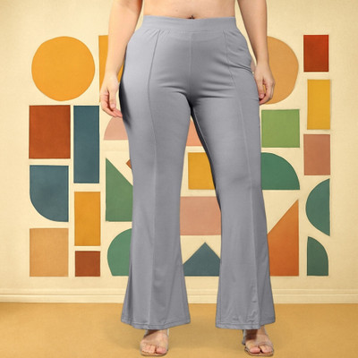 Anitafashion Loose Fit Women Grey Trousers