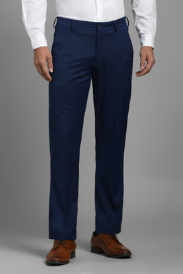LOUIS PHILIPPE Slim Fit Men Blue Trousers