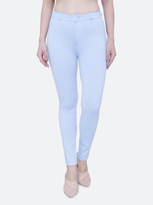 FCK-3 Regular Fit Women Light Blue Trousers