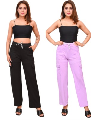 JOVSHIL Regular Fit Women Pink Trousers