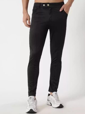 kdsn Slim Fit Men Black Trousers