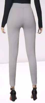 Adi Skinny Fit Women Grey Trousers