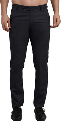 Hoj Regular Fit Men Dark Blue Trousers