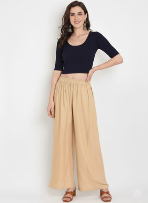 FABULOSITY Regular Fit Women Beige Trousers