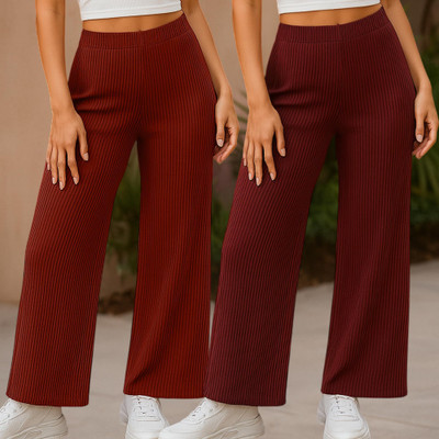 Fabflee Comfort Fit Women Multicolor Trousers