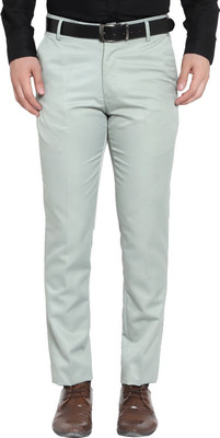 AS FASHION Regular Fit Men Light Green Trousers