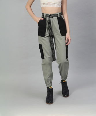 STREET9 Regular Fit Women Green Trousers