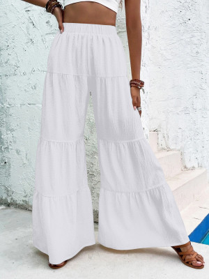 Leriya Fashion Slim Fit Women White Trousers
