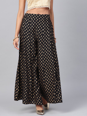 Juniper Flared Women Black Trousers