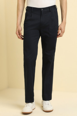 Allen Solly Regular Fit Men Dark Blue Trousers