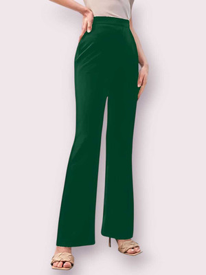HouseOfCommon Regular Fit Women Green Trousers