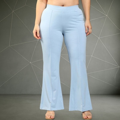 nitafashion Loose Fit Women Light Blue Trousers