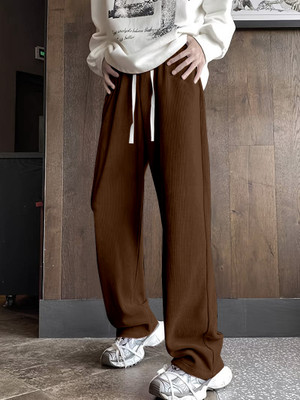 Rajovati Loose Fit Men Brown Trousers