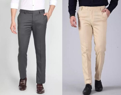 Mark Lewis Regular Fit Men Multicolor Trousers