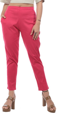 TRUELADY Regular Fit Women Pink Trousers
