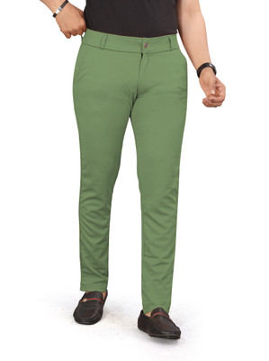 lapataclub Regular Fit Men Light Green Trousers