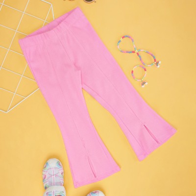 Pantaloons Junior Flared Girls Pink Trousers