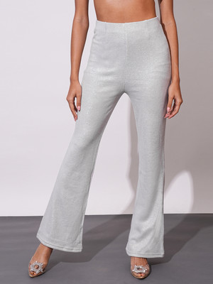 Globus Flared Women White Trousers