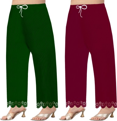 Coolzy Fashion Regular Fit Women Multicolor Trousers