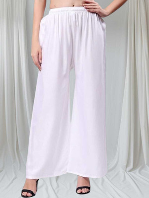 BCD FASHIONS Regular Fit Women White Trousers
