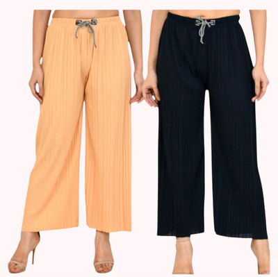 FABBIZZ Regular Fit Women Multicolor Trousers
