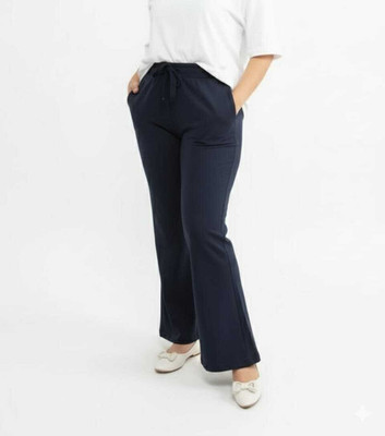 Sakhi Saheli Fashion Comfort Fit, Flared Women Black Trousers