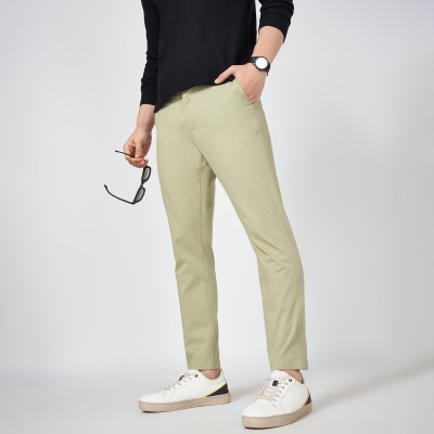 Byford by Pantaloons Slim Fit Men Green Trousers